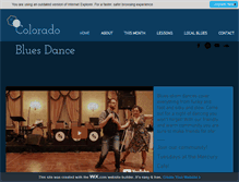 Tablet Screenshot of coloradobluesdance.com